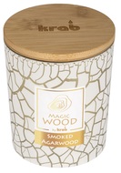 20024 Svíčka MAGIC WOOD s dřevěným knotem - SMOKED AGARWOOD 300g -1