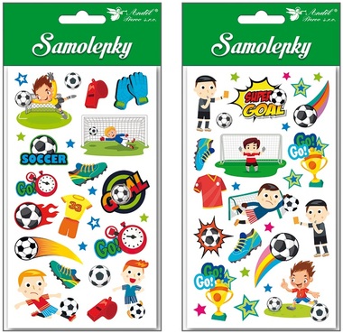 Samolepky futbal 9 x 16 cm 