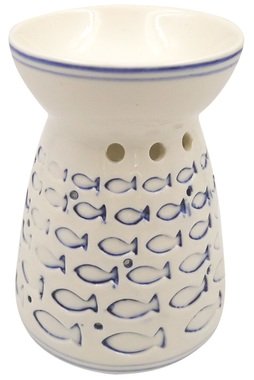 Aromalampa porcelánová s rybičkami 11 cm