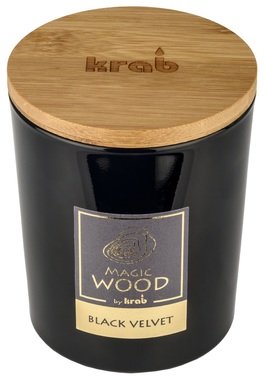 Sviečka MAGIC WOOD s dreveným knôtom - BLACK VELVET 300 g