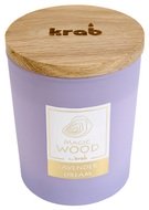 20028 Svíčka MAGIC WOOD s dřevěným knotem - LAVENDER DREAM 300g -1