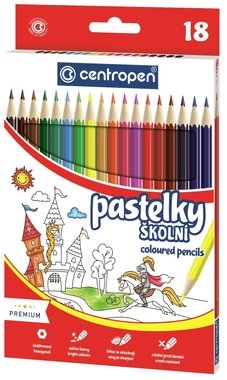 Školské pastelky 18 ks, Centropen